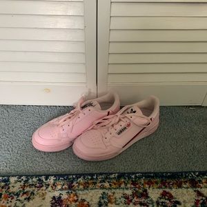 Pink Adidas continental 80